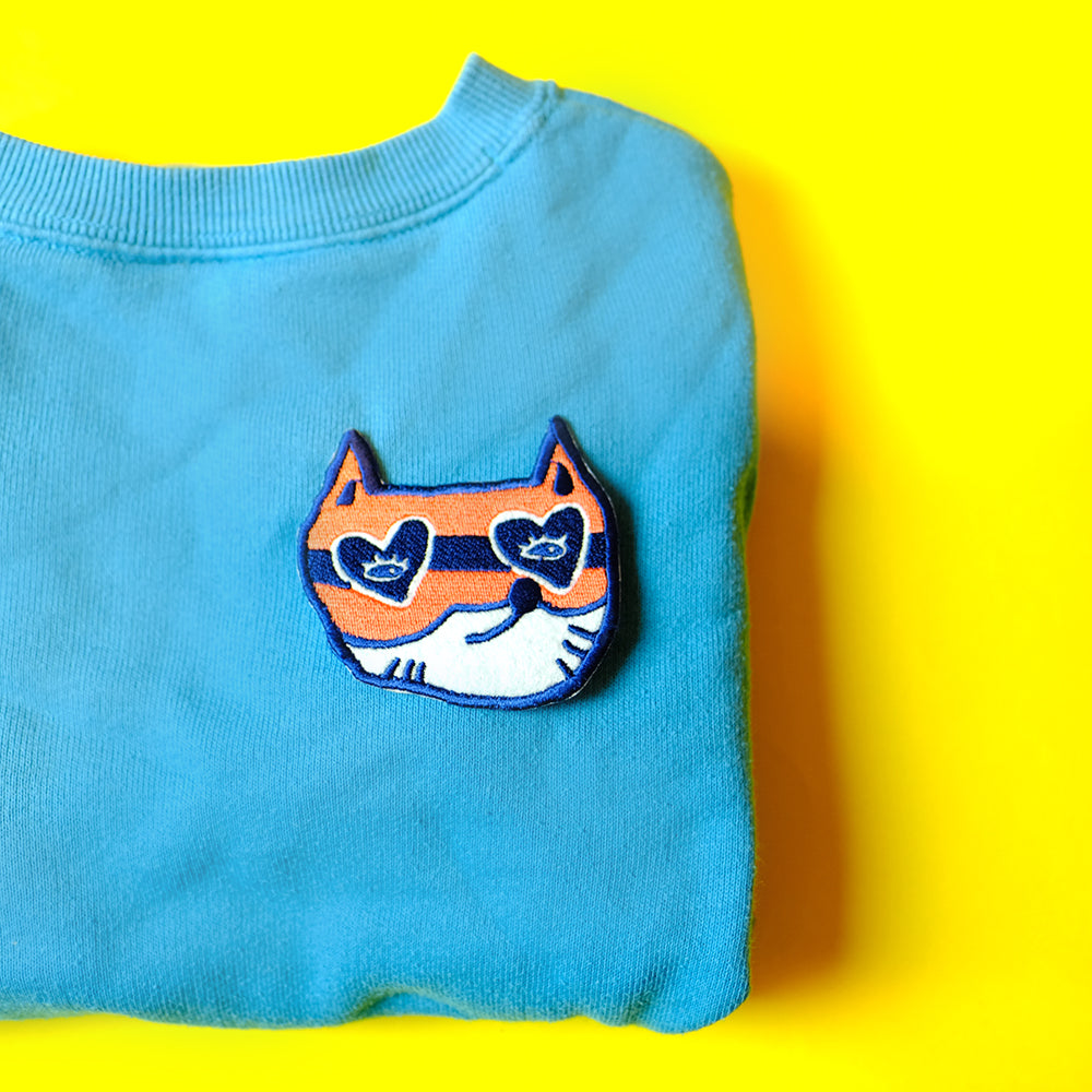 Animal face iron patch
