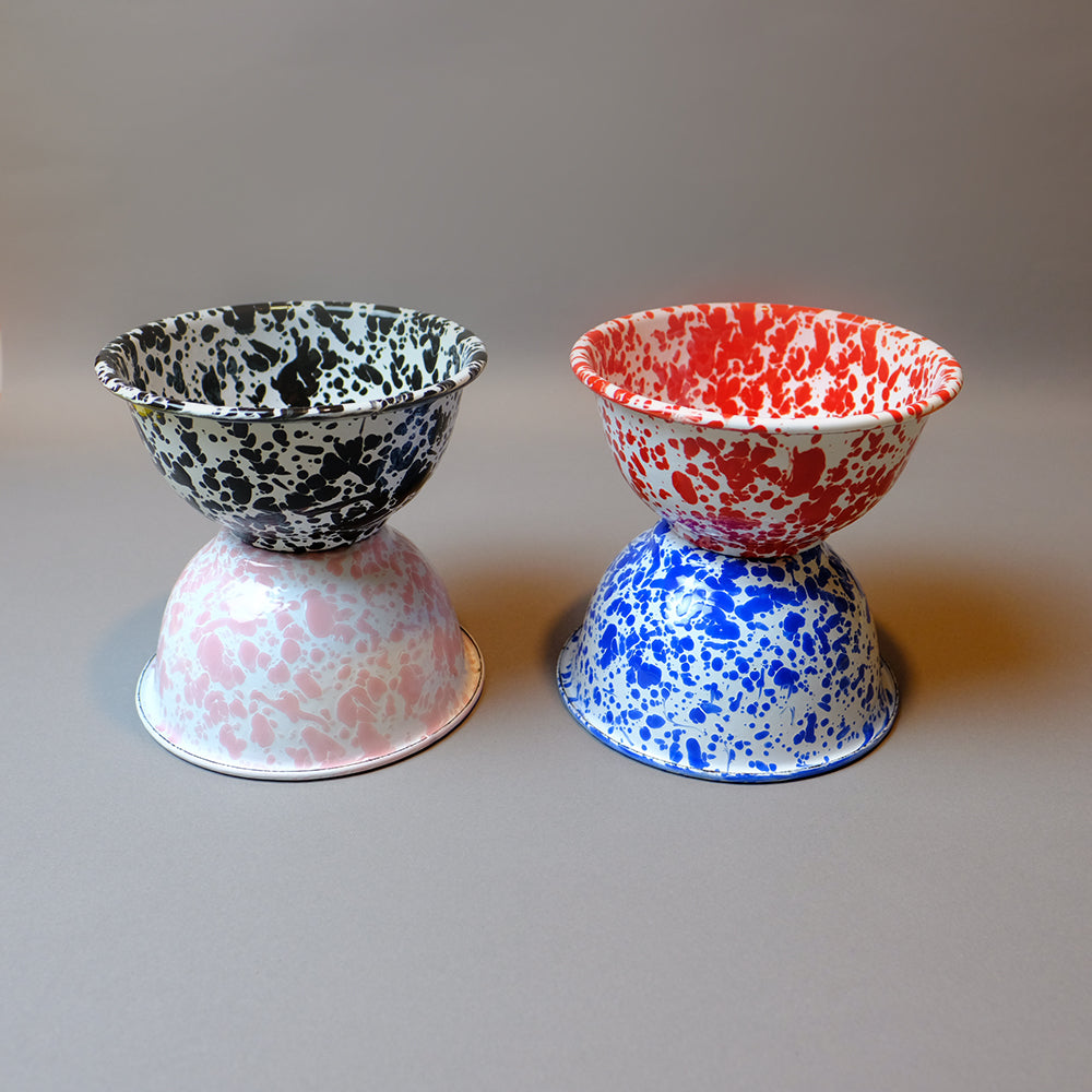 Small enamel footed bowls