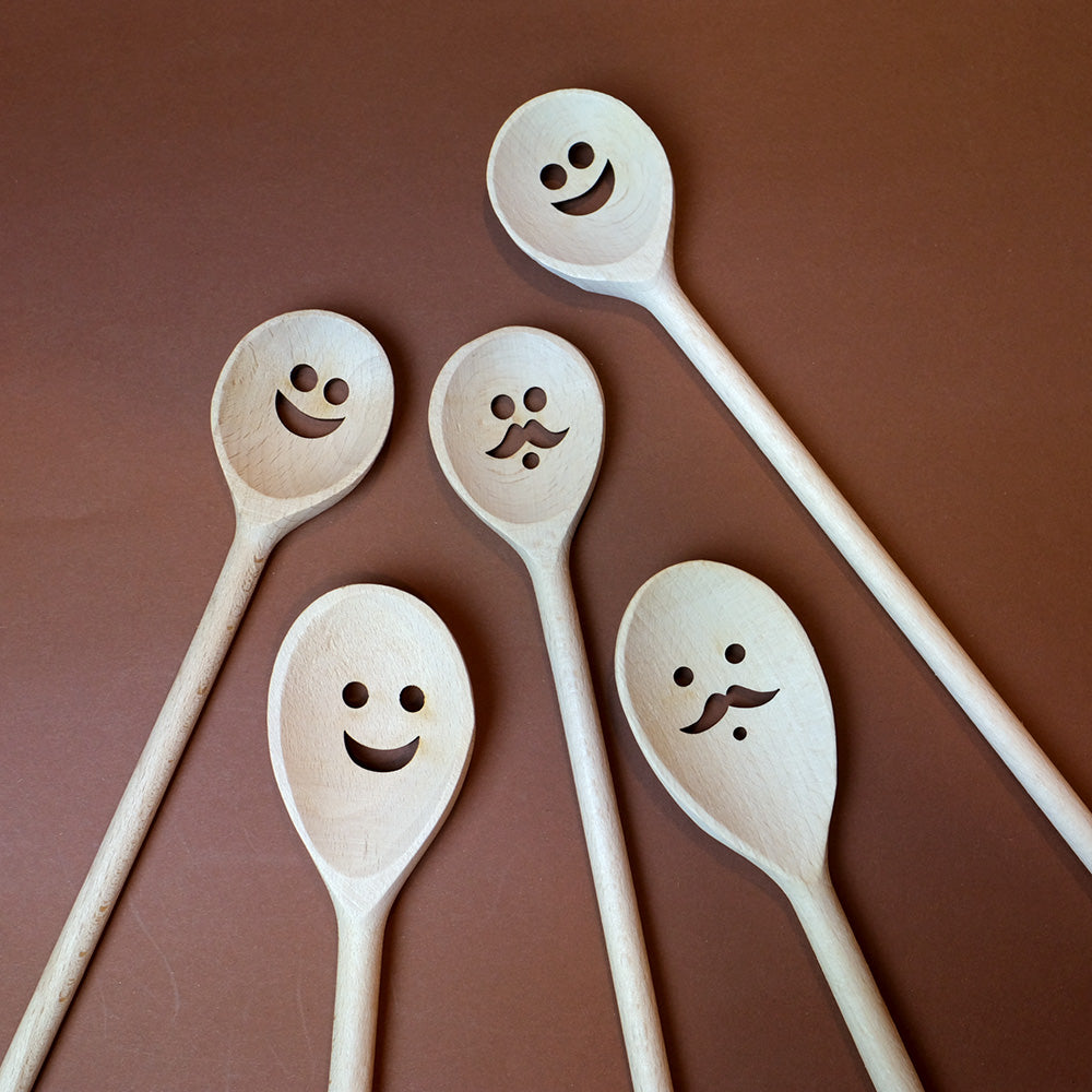 Smiley wooden spoon