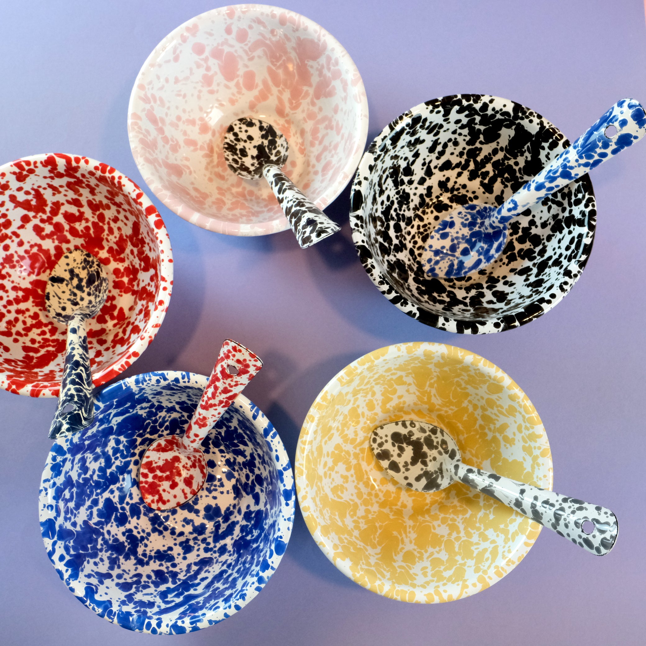 Enamel 6 inch small spoon