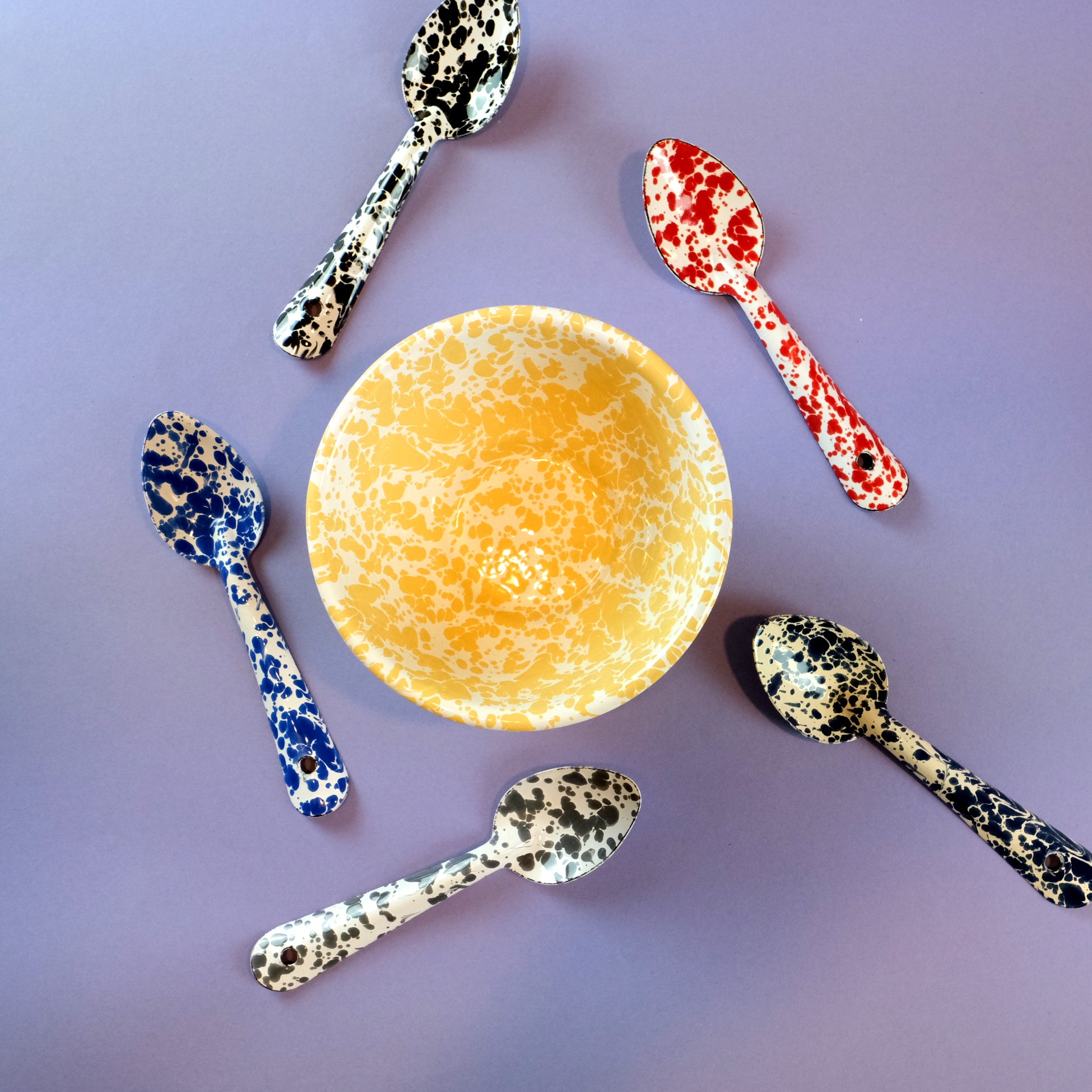 Small enamel footed bowls