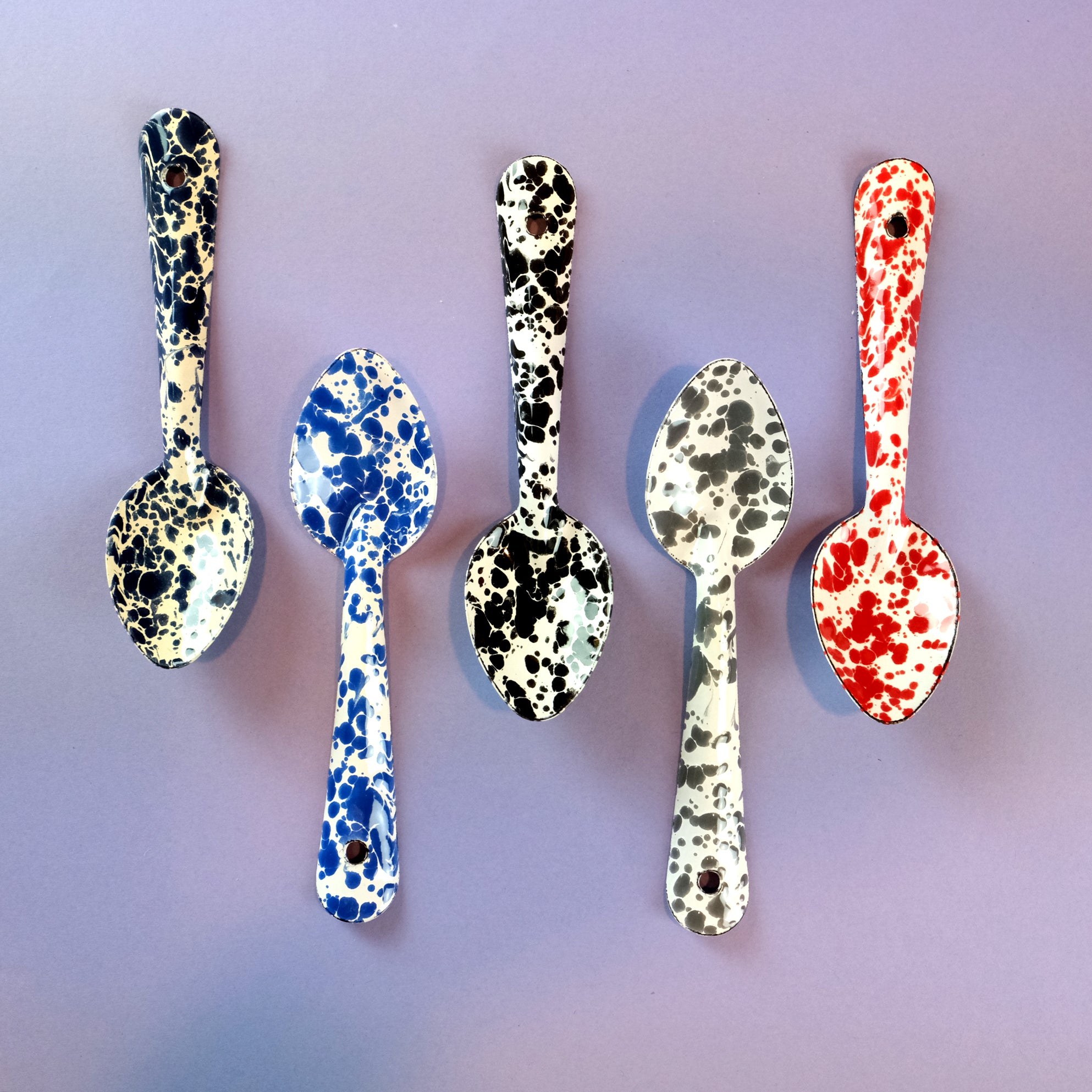 Enamel 6 inch small spoon