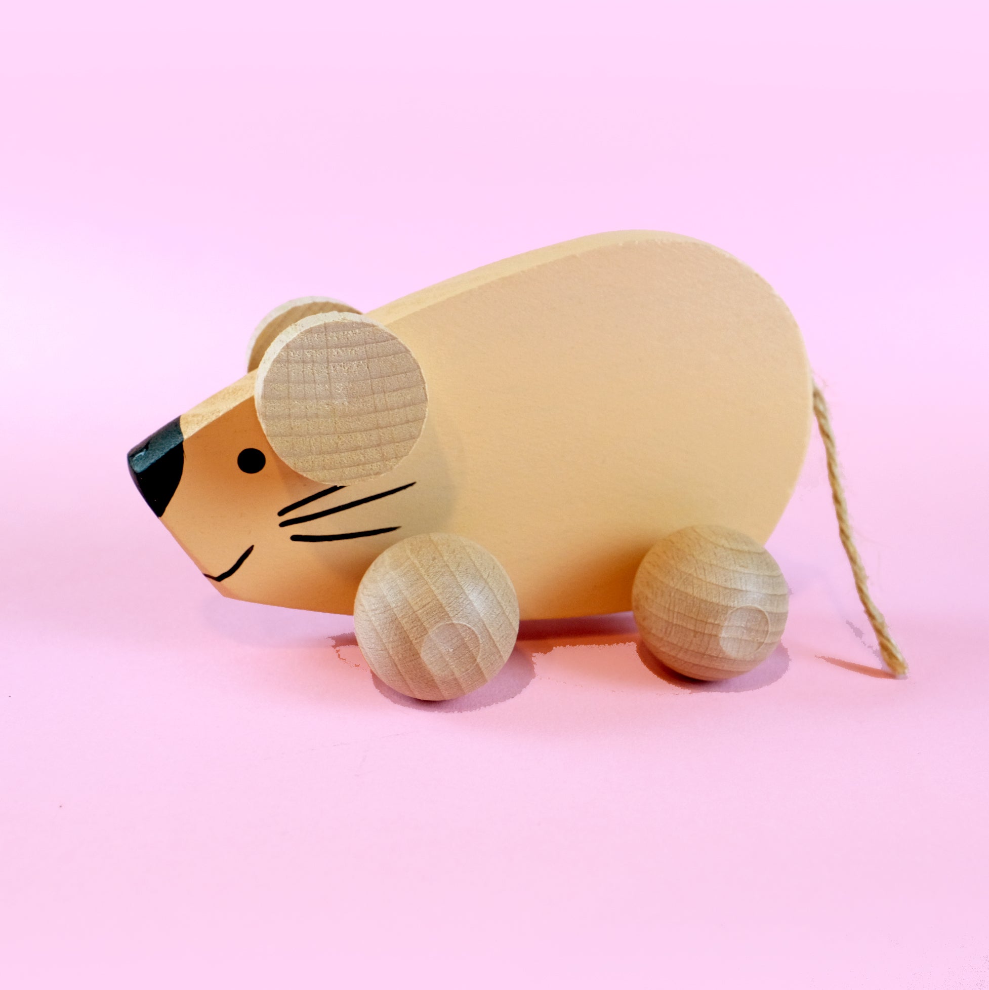 Small mouse on wheels