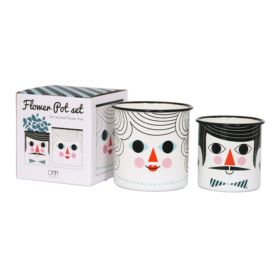 People Flower Pot Set