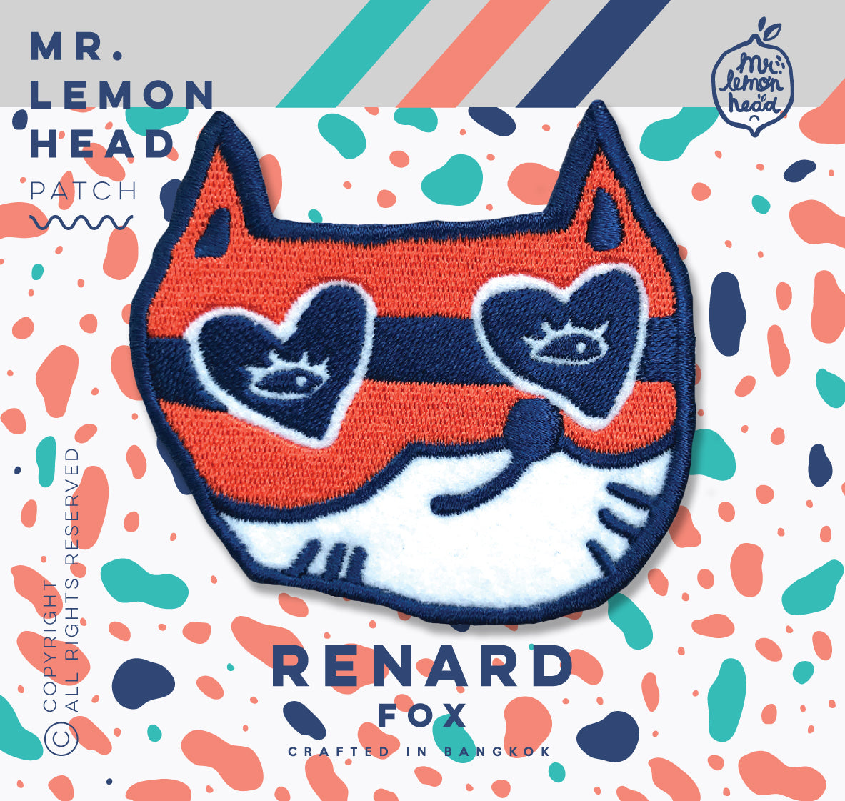 Animal face iron patch