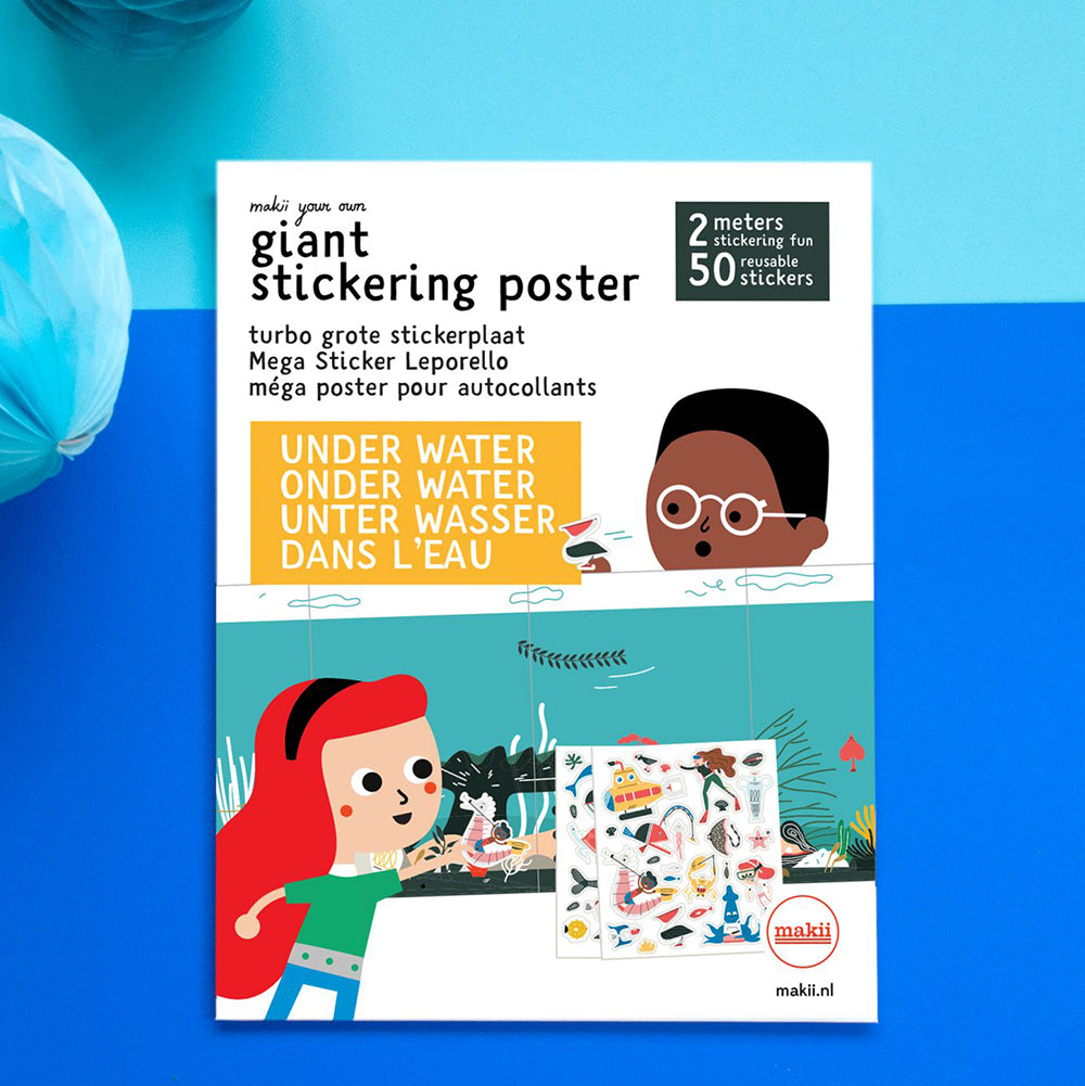 Giant sticker poster: Underwater