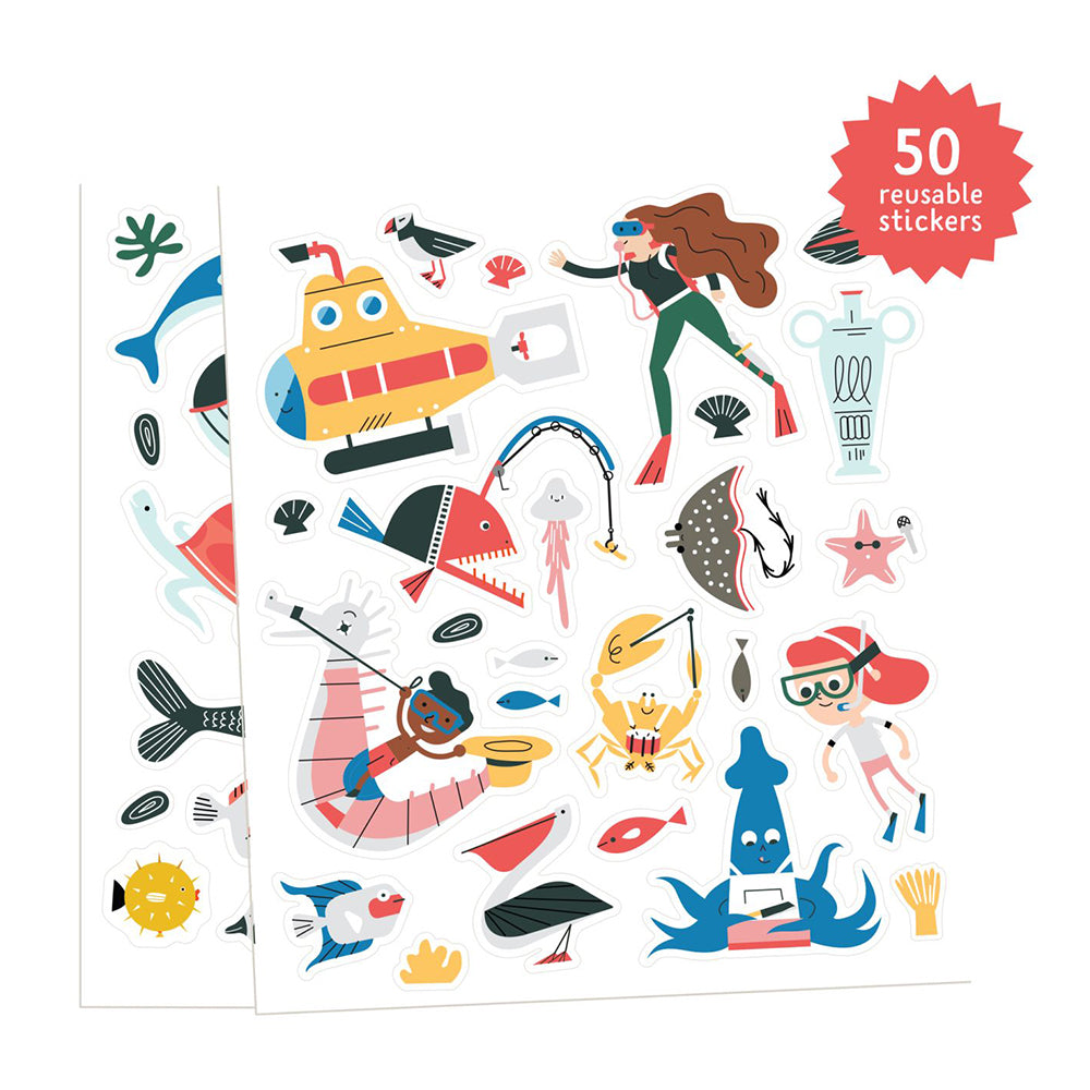 Giant sticker poster: Underwater
