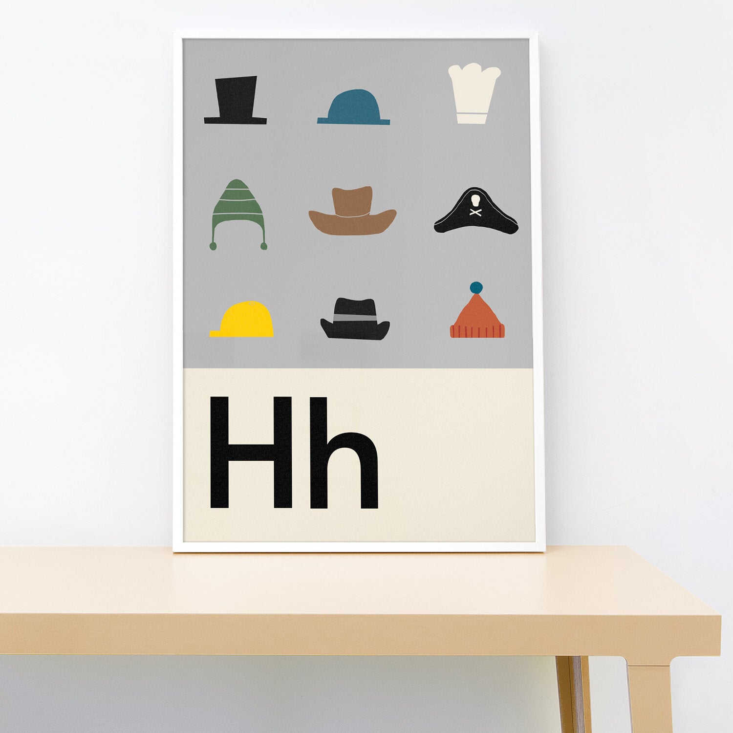 A-Z Wall Print - Small 21x30 cm