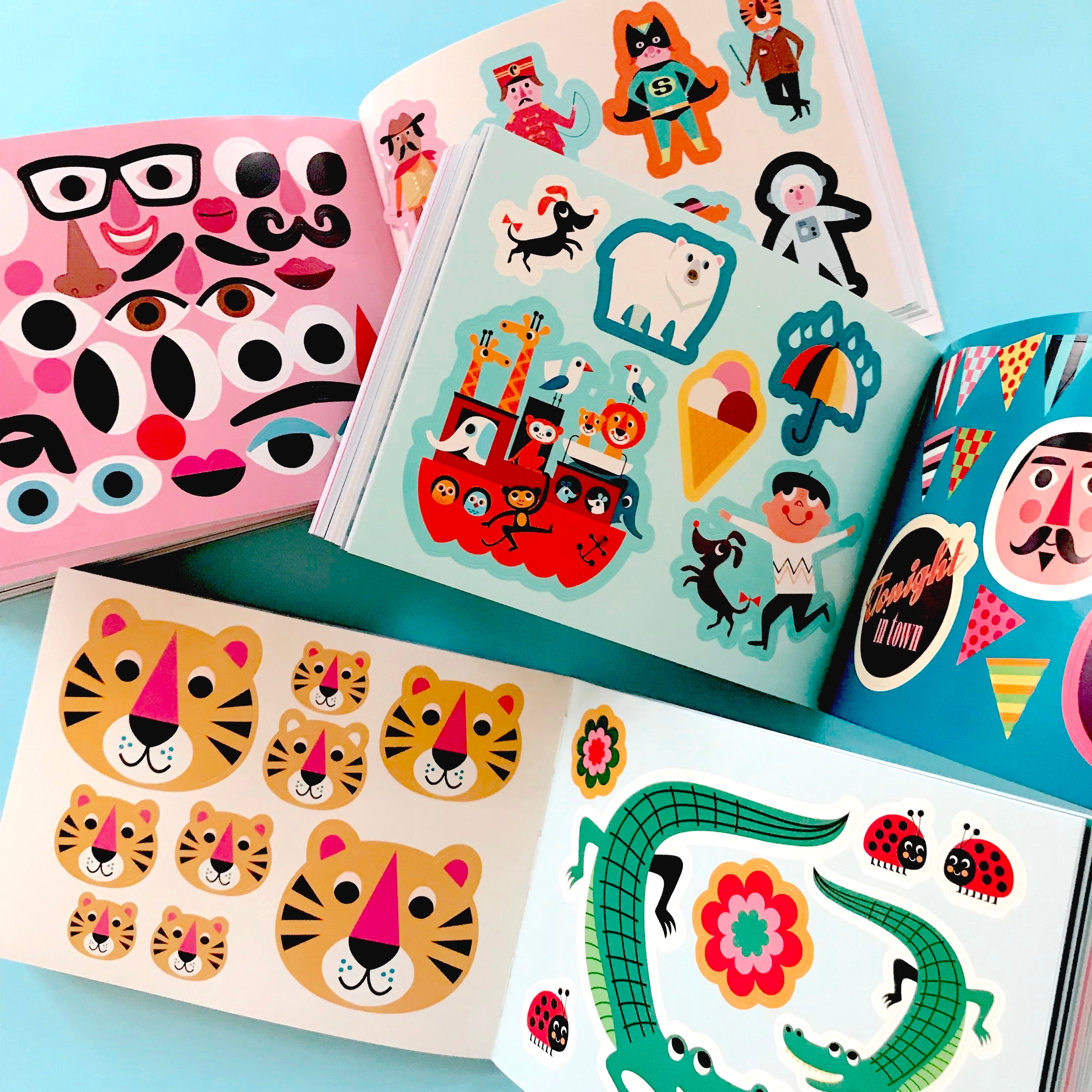 Sticker Book - Blue