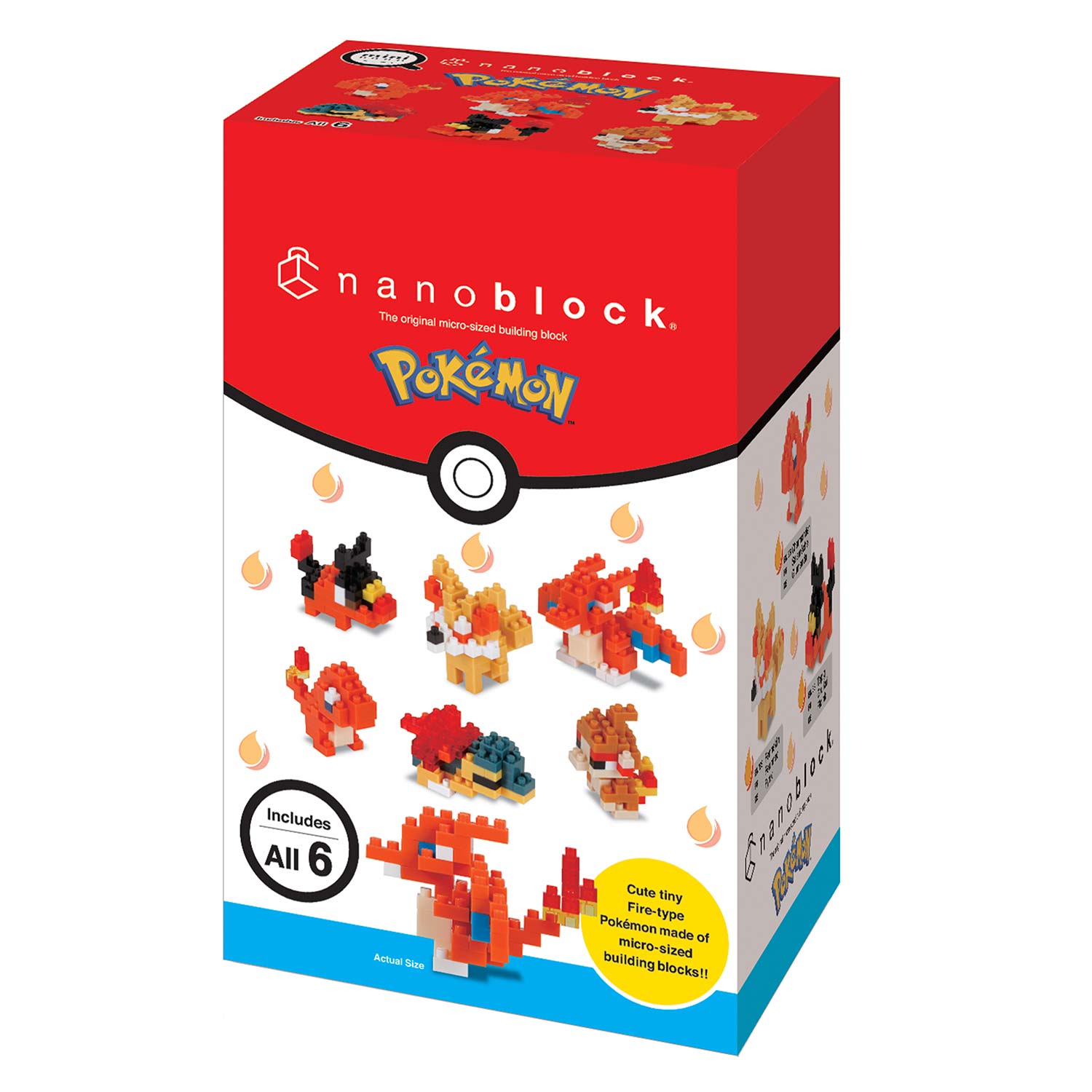 Nanoblock Pokémon mininano - Fire (6 pcs)