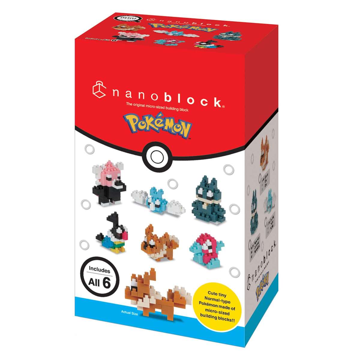 Nanoblock Pokémon mininano - Normal (6 pcs)