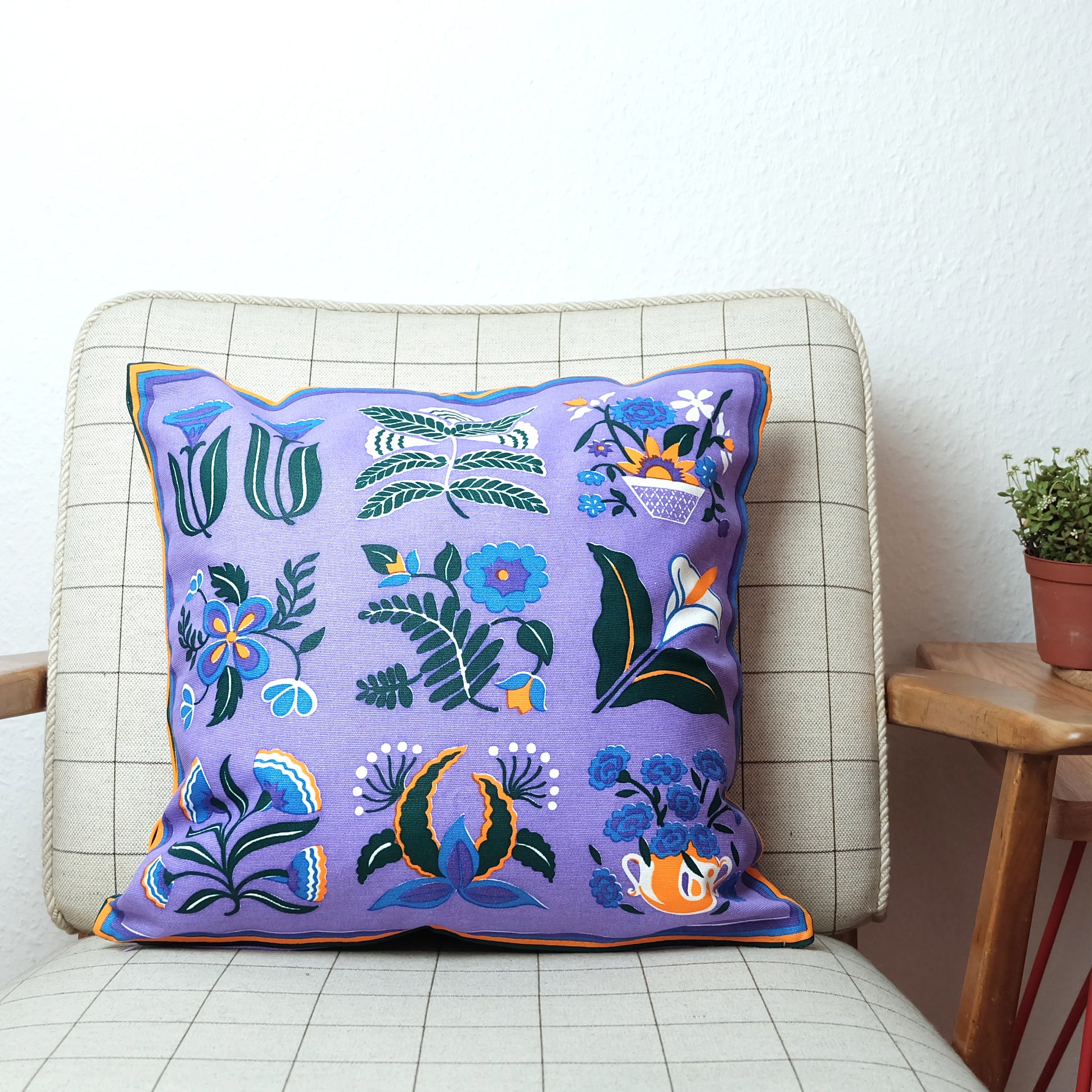 Vintage Handprint cushion cover - Summer Made