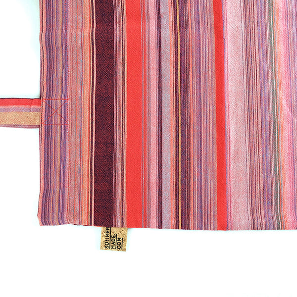 Cozy stripe tote bag - Summer Made