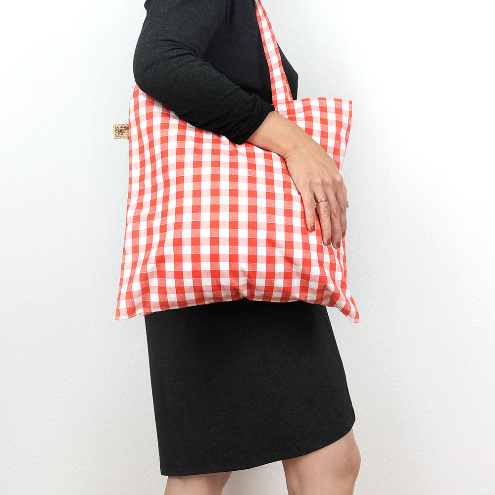 Gingham tote bag - Summer Made
