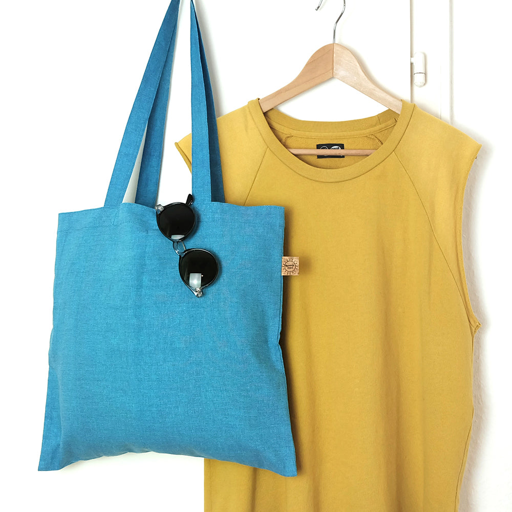 Fresh blue tote bag - Summer Made