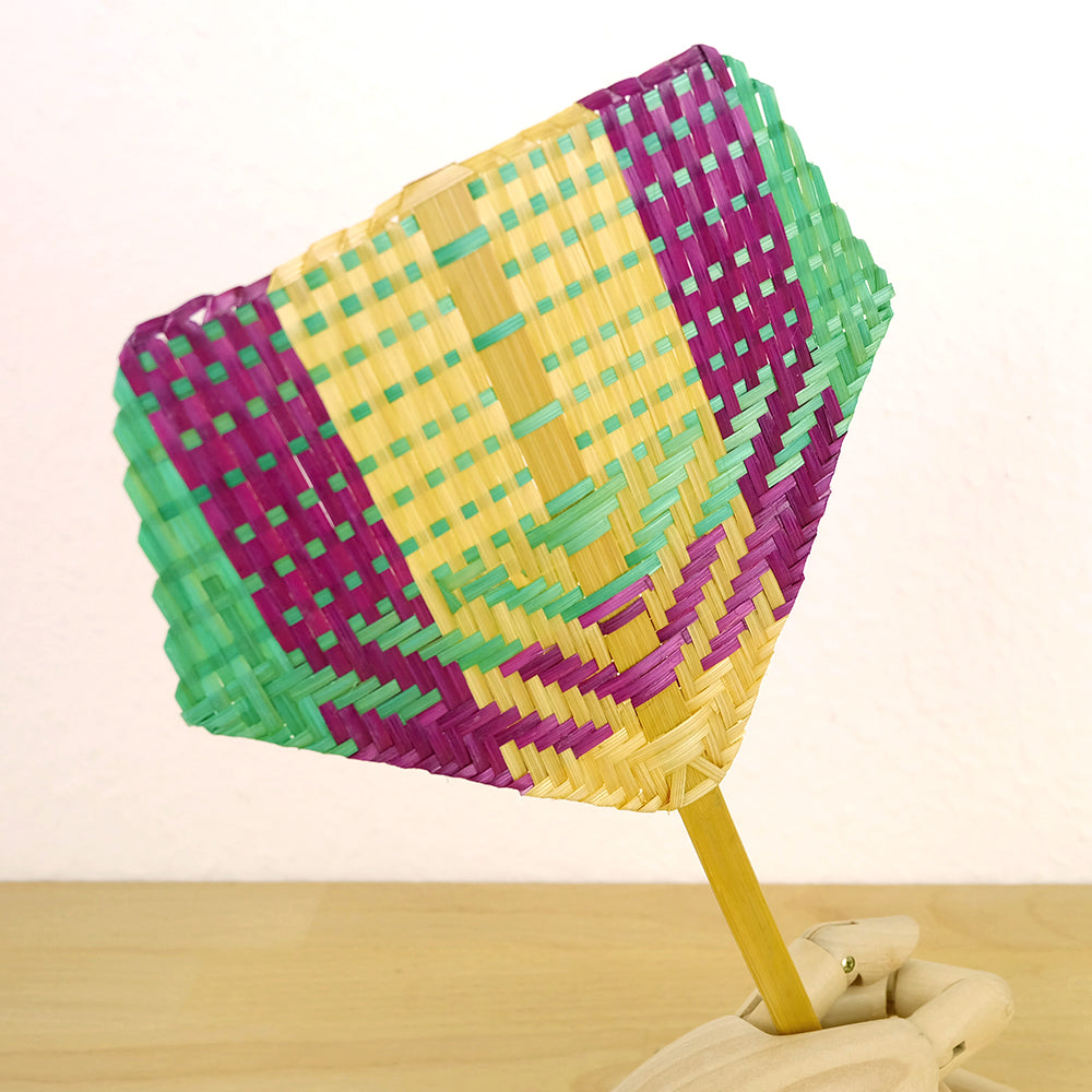 Woven bamboo hand fan - Summer Made