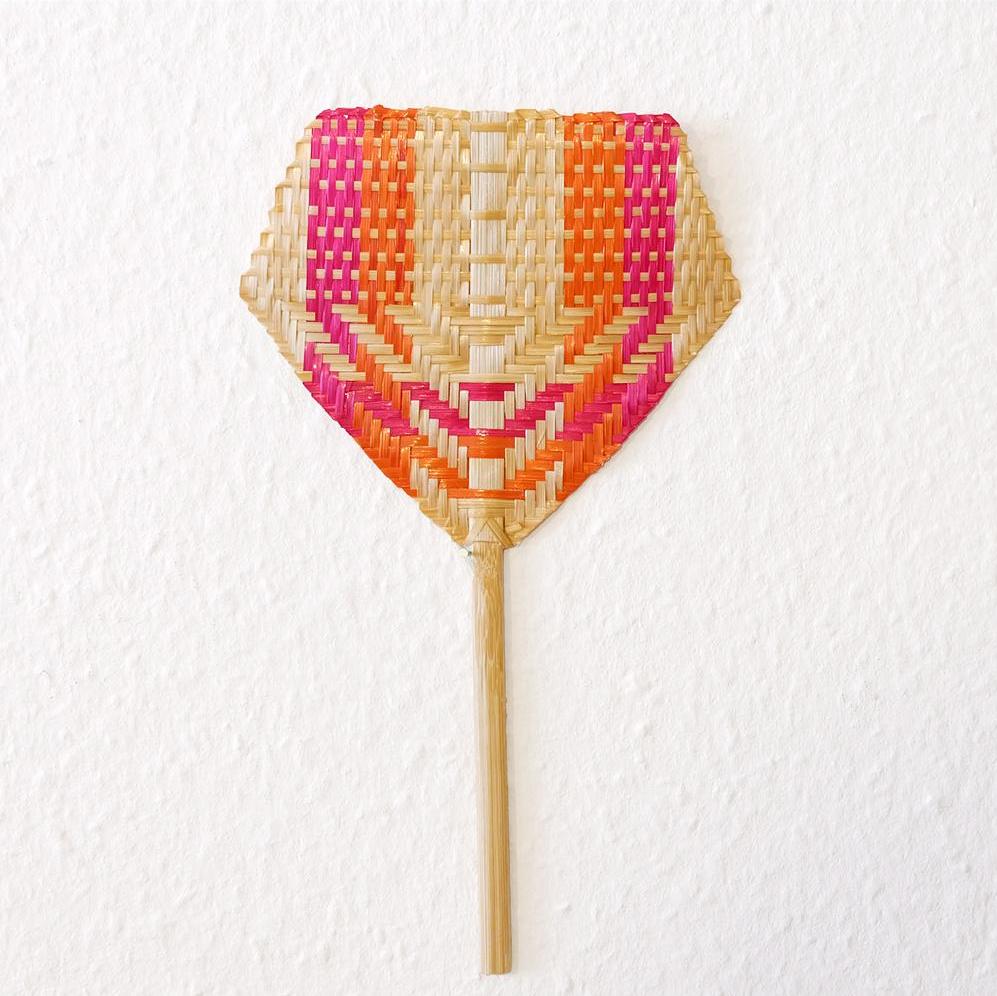 Woven bamboo hand fan - Summer Made