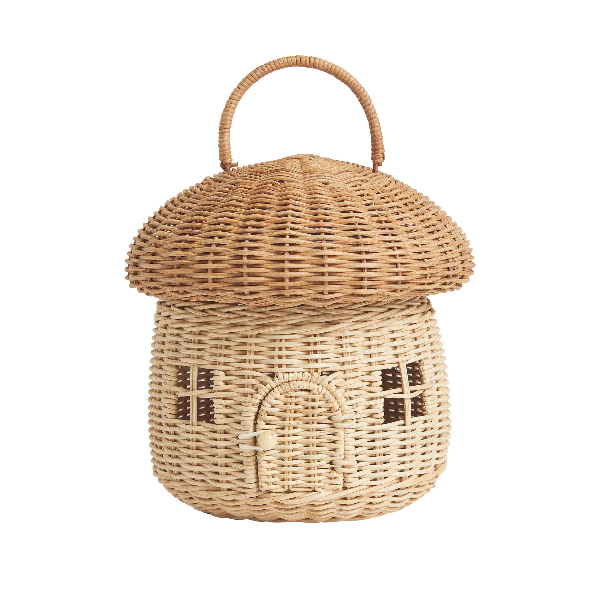 Rattan Mushroom Natural Basket