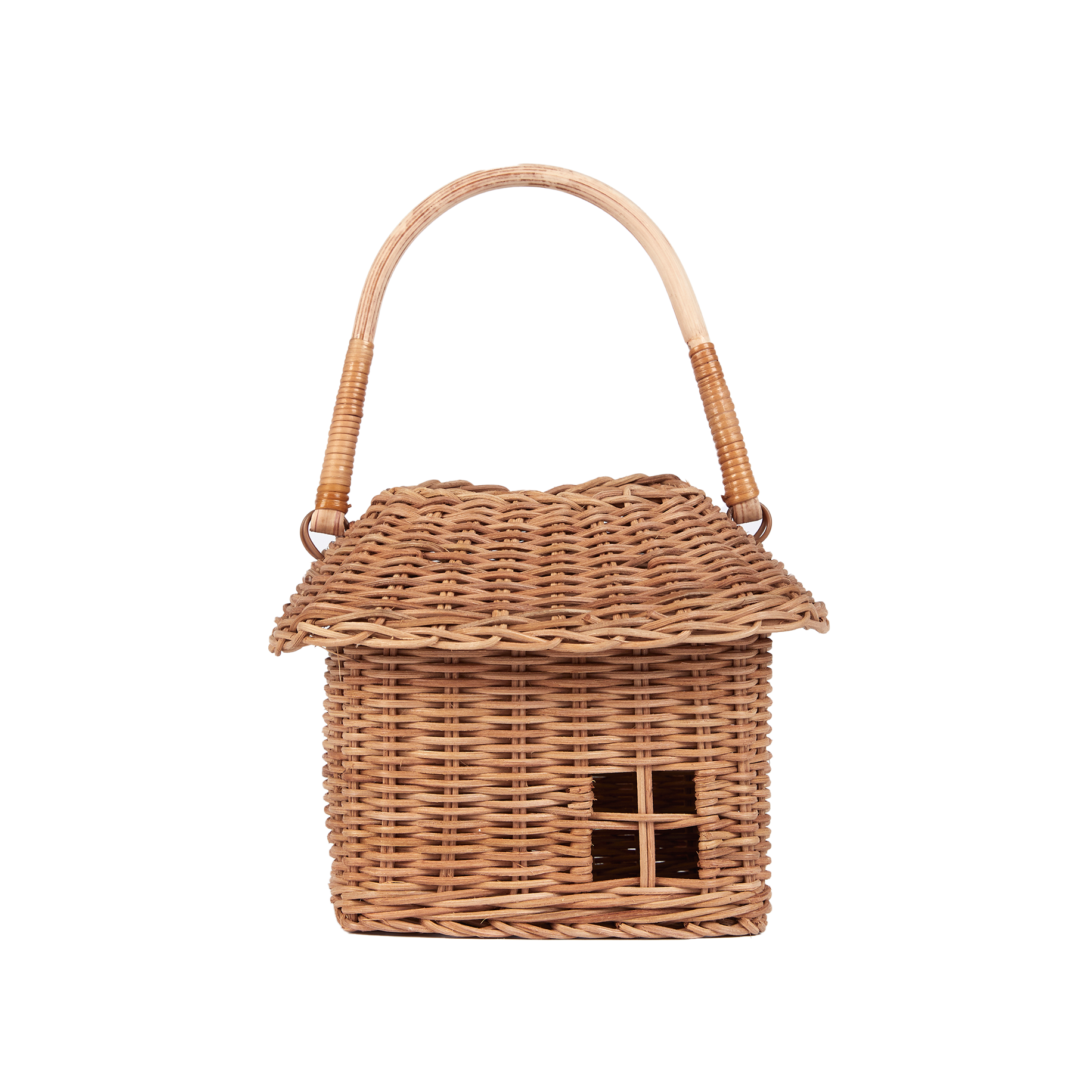 RATTAN HUTCH SMALL BASKET