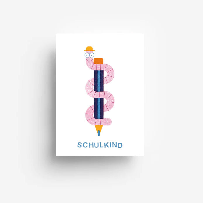 Postcard - Bookworm