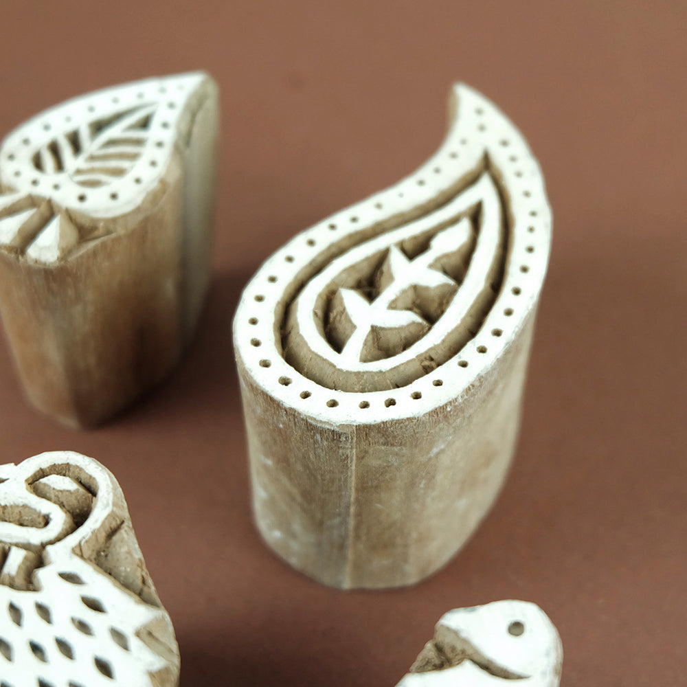 Handcrafted wooden stamp set - Summer Made