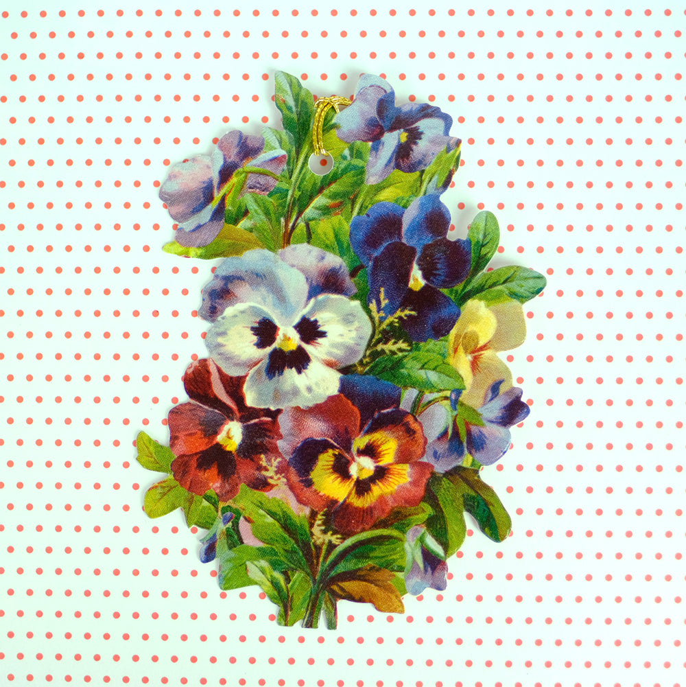 Pansy hanging tag - Summer Made