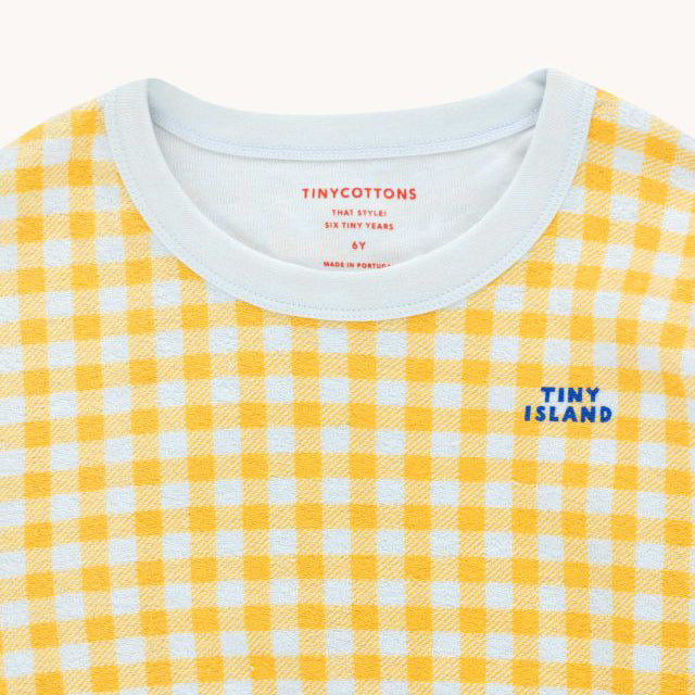 VICHY TINY ISLAND YELLOW SWEATSHIRT