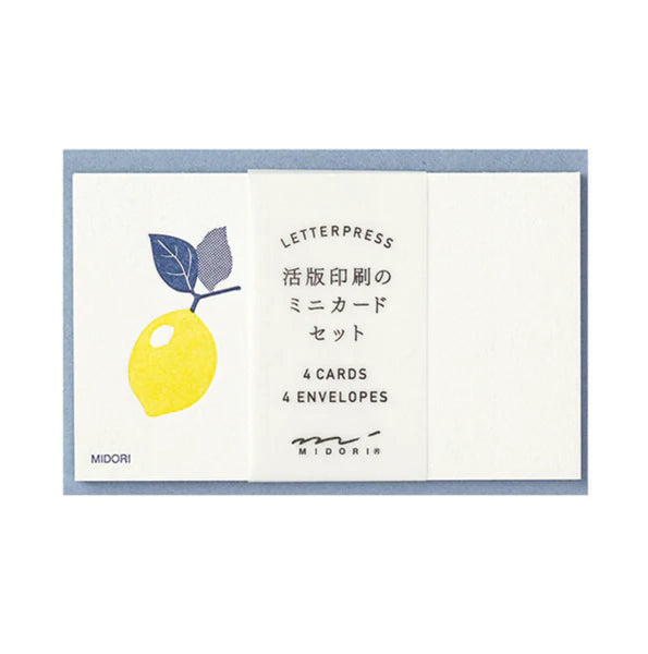 Letterpress Card set (Available in 4 styles)