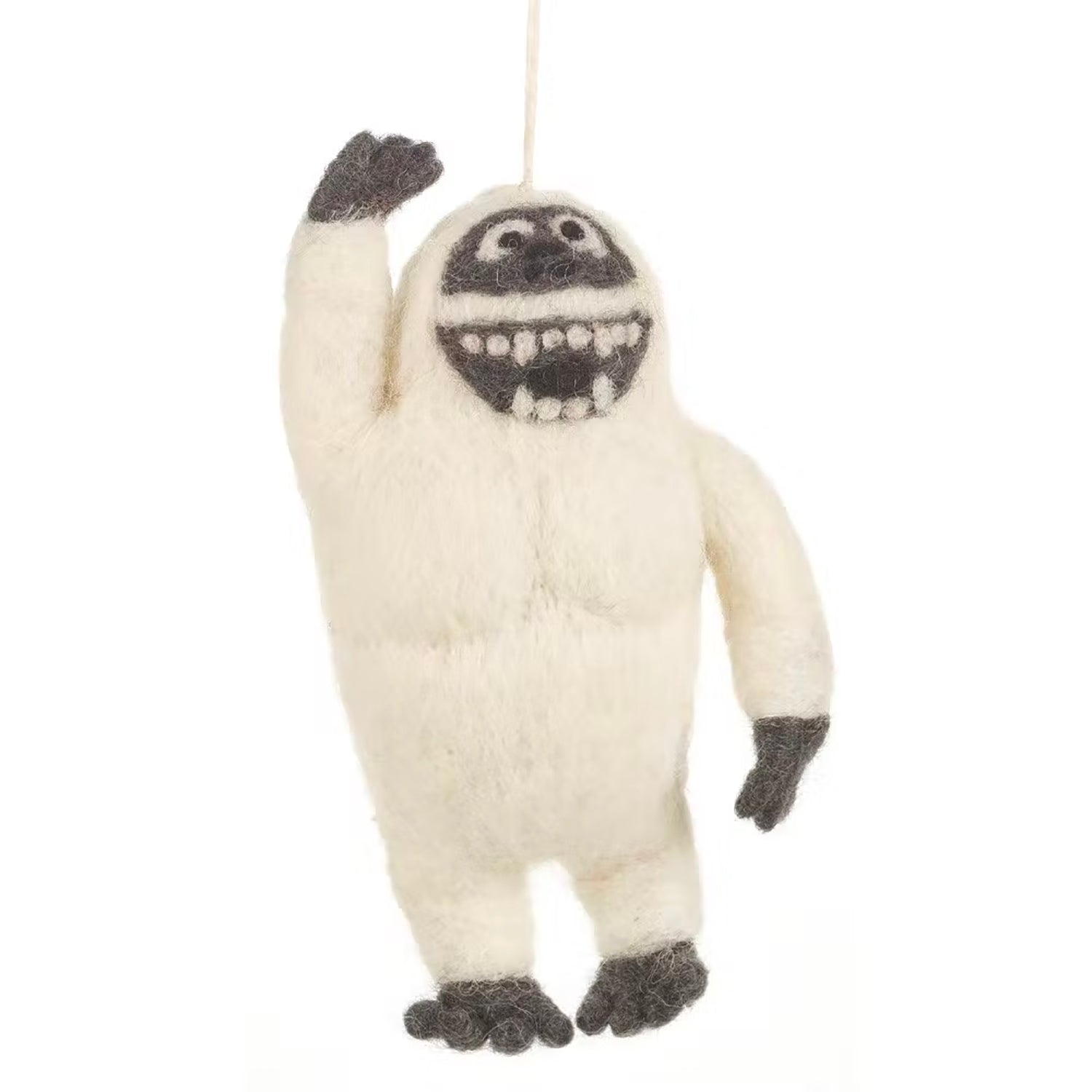 Christmas Tree Topper Needle Felted Abominable Snowman Vintage