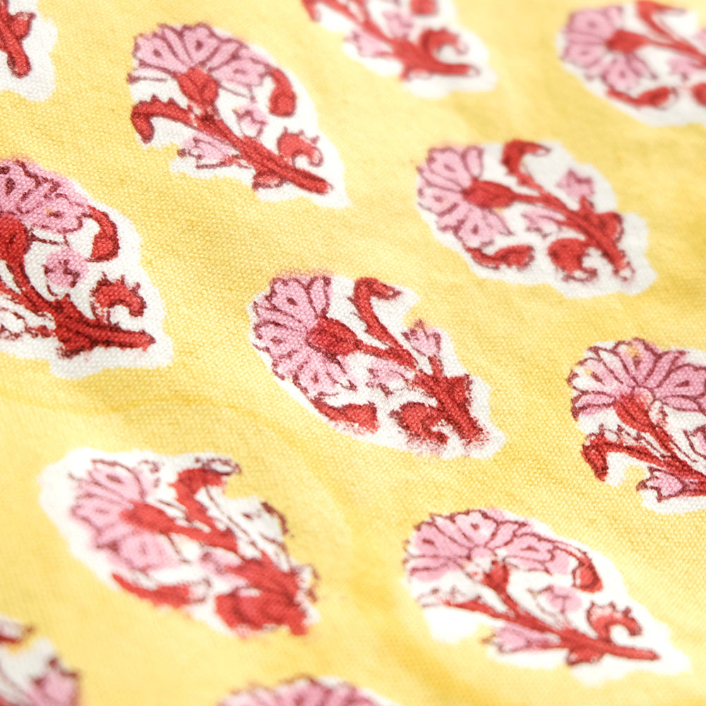 Colorful woodblock printed tote bag - Summer Made