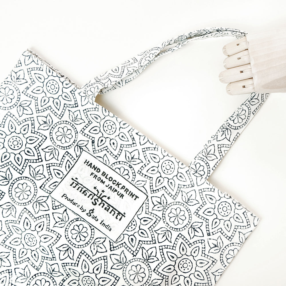 Indian woodblock printed tote bag - Summer Made