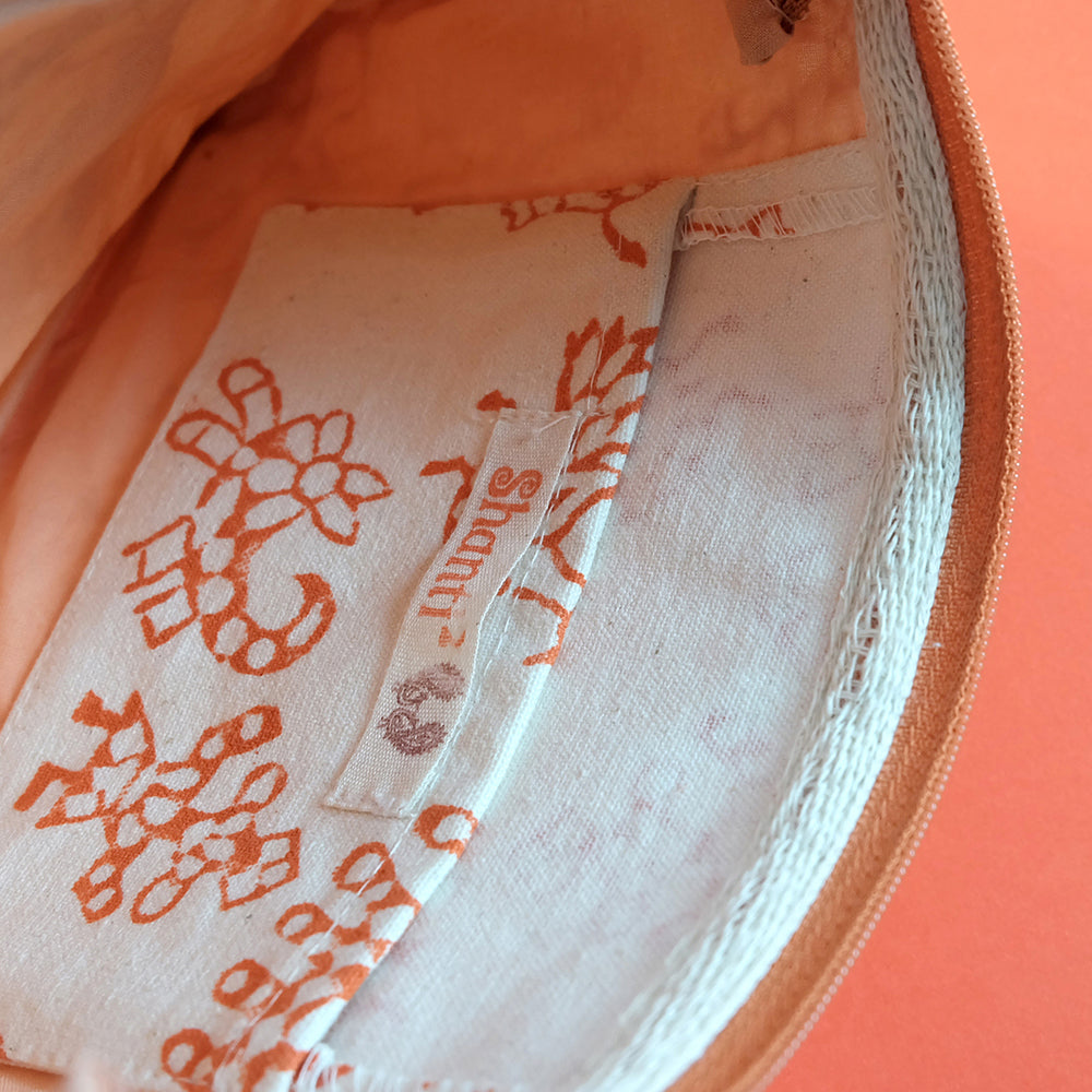 Woodblock printed pouch - Summer Made