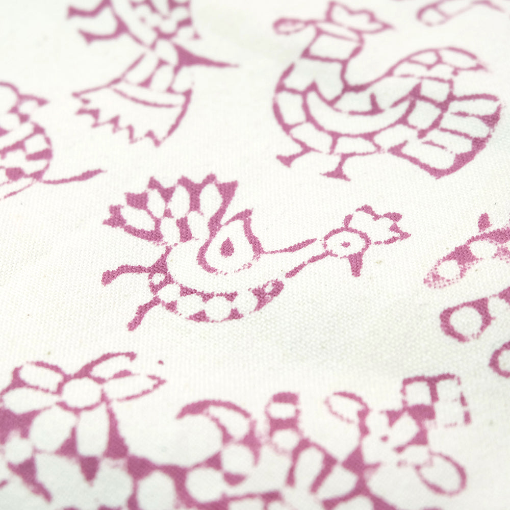 Woodblock printed pouch - Summer Made