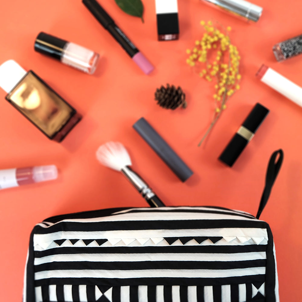 Tribal hand quilted pouch - Summer Made