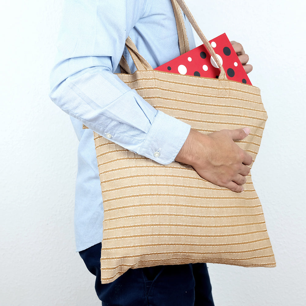 Brown striped bag - Summer Made