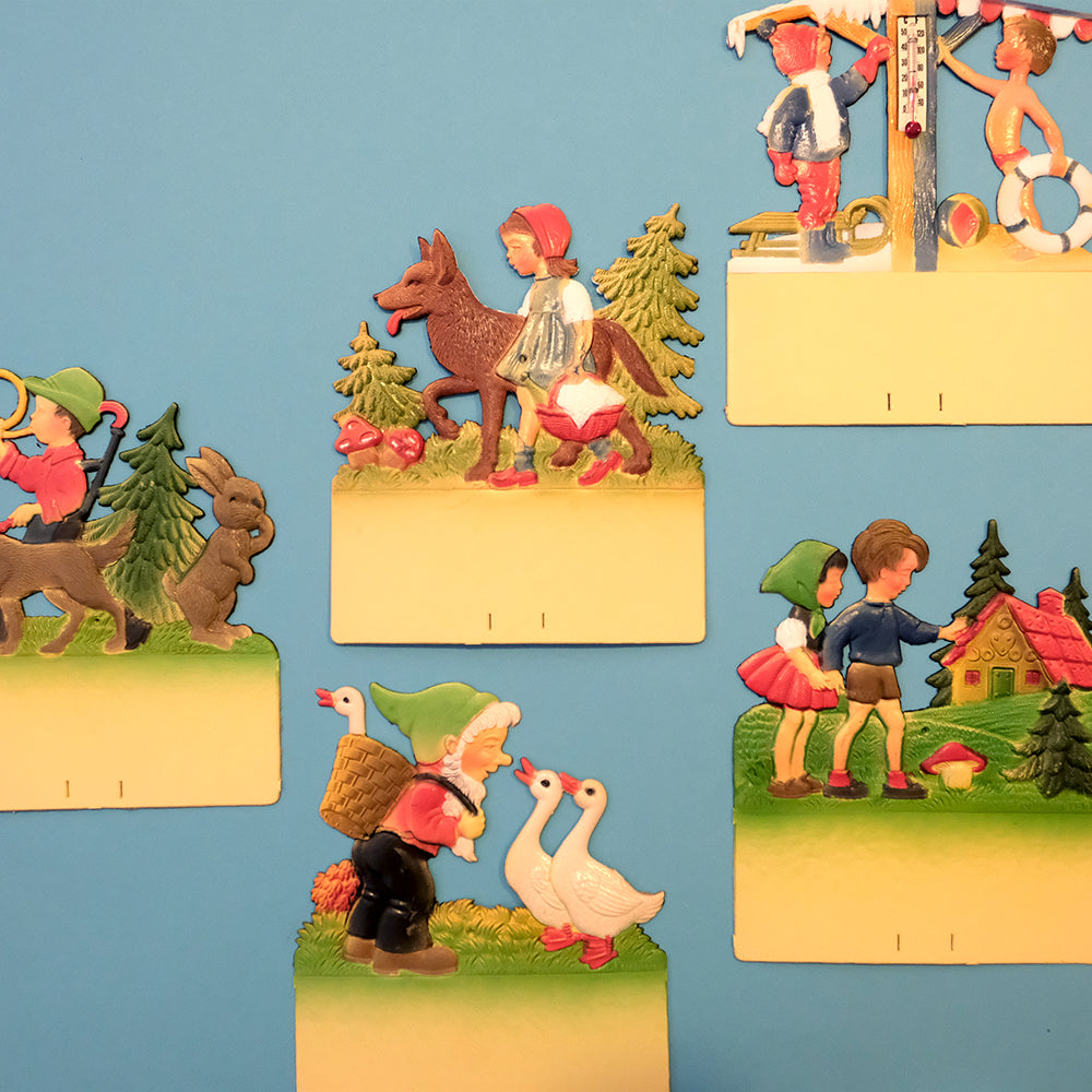 Vintage wall calendar set- Hänsel and Gretel