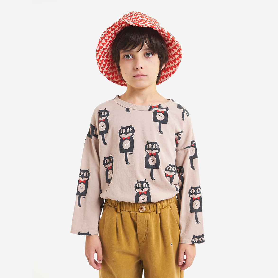 CAT O'CLOCK ALL OVER LONG SLEEVE T-SHIRT