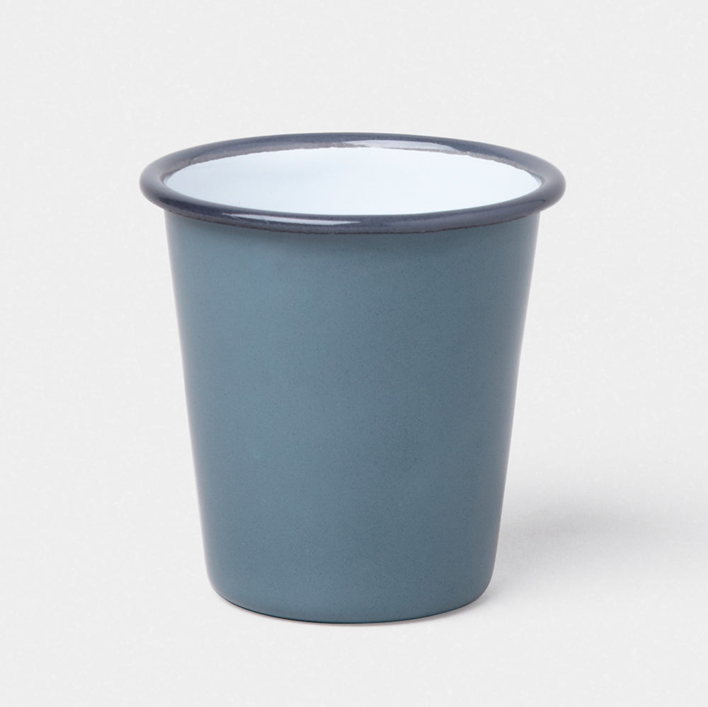 Coloured enamel tumbler