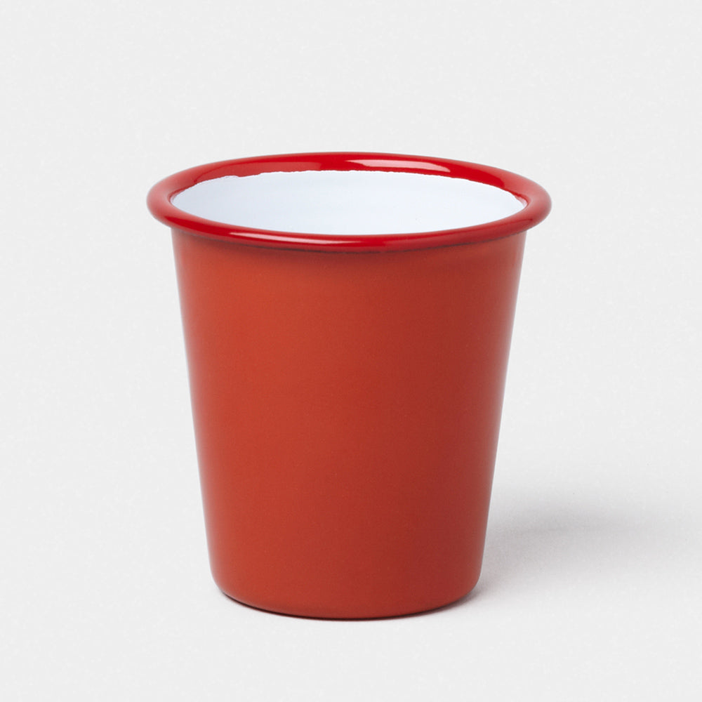 Coloured enamel tumbler