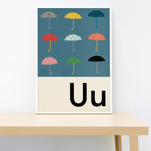 A-Z Wall Print - Small 21x30 cm