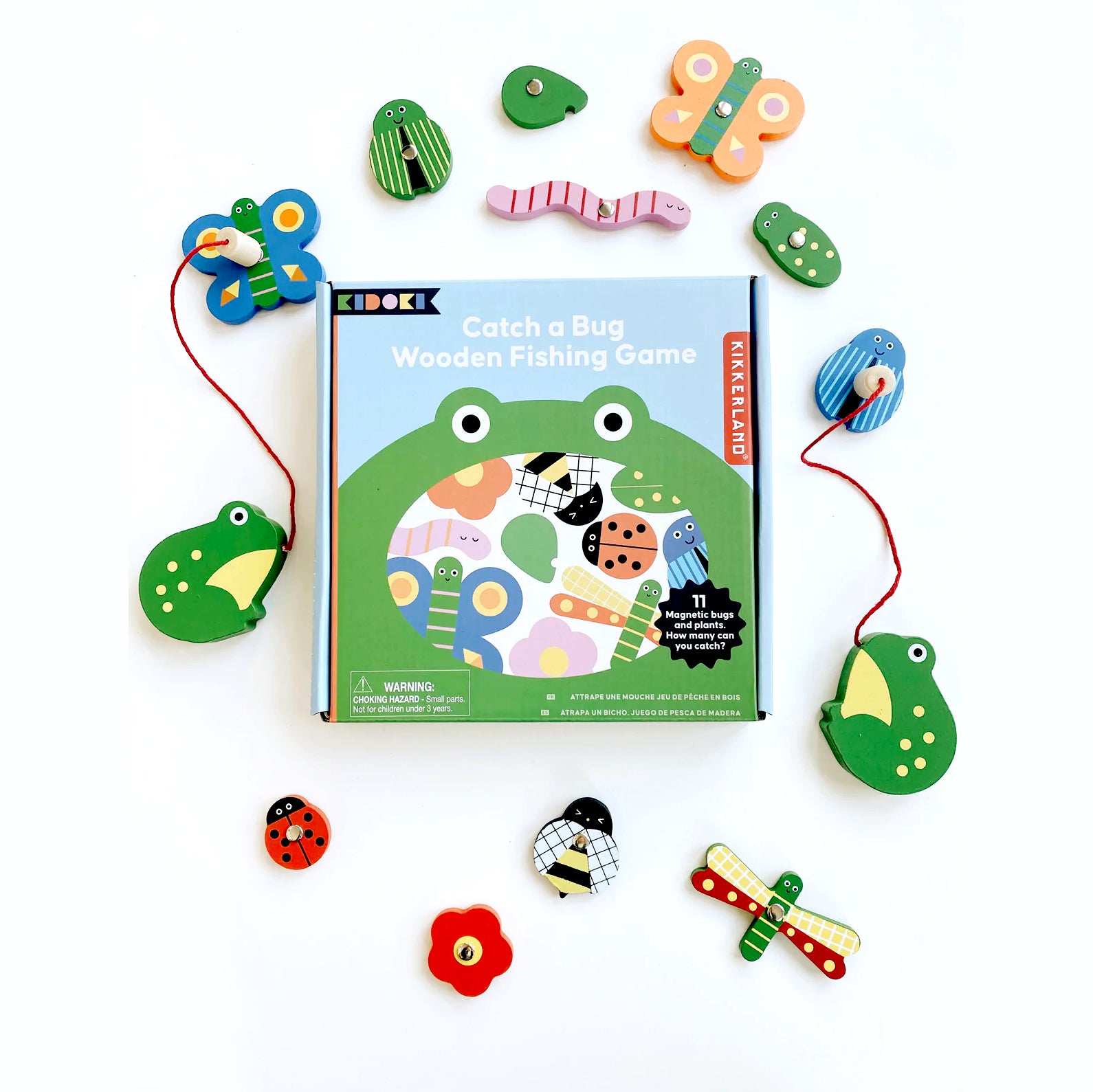 CATCH A BUG WOODEN FISHING GAME