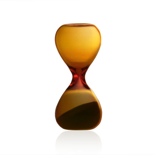 Colored hourglass