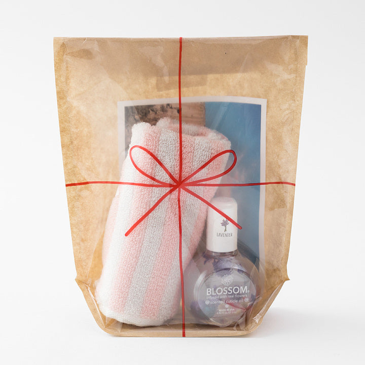One Side Clear Bag - Red Ribbon