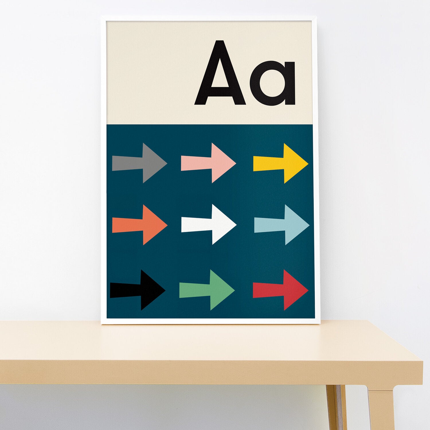 A-Z Wall Print - Small 21x30 cm