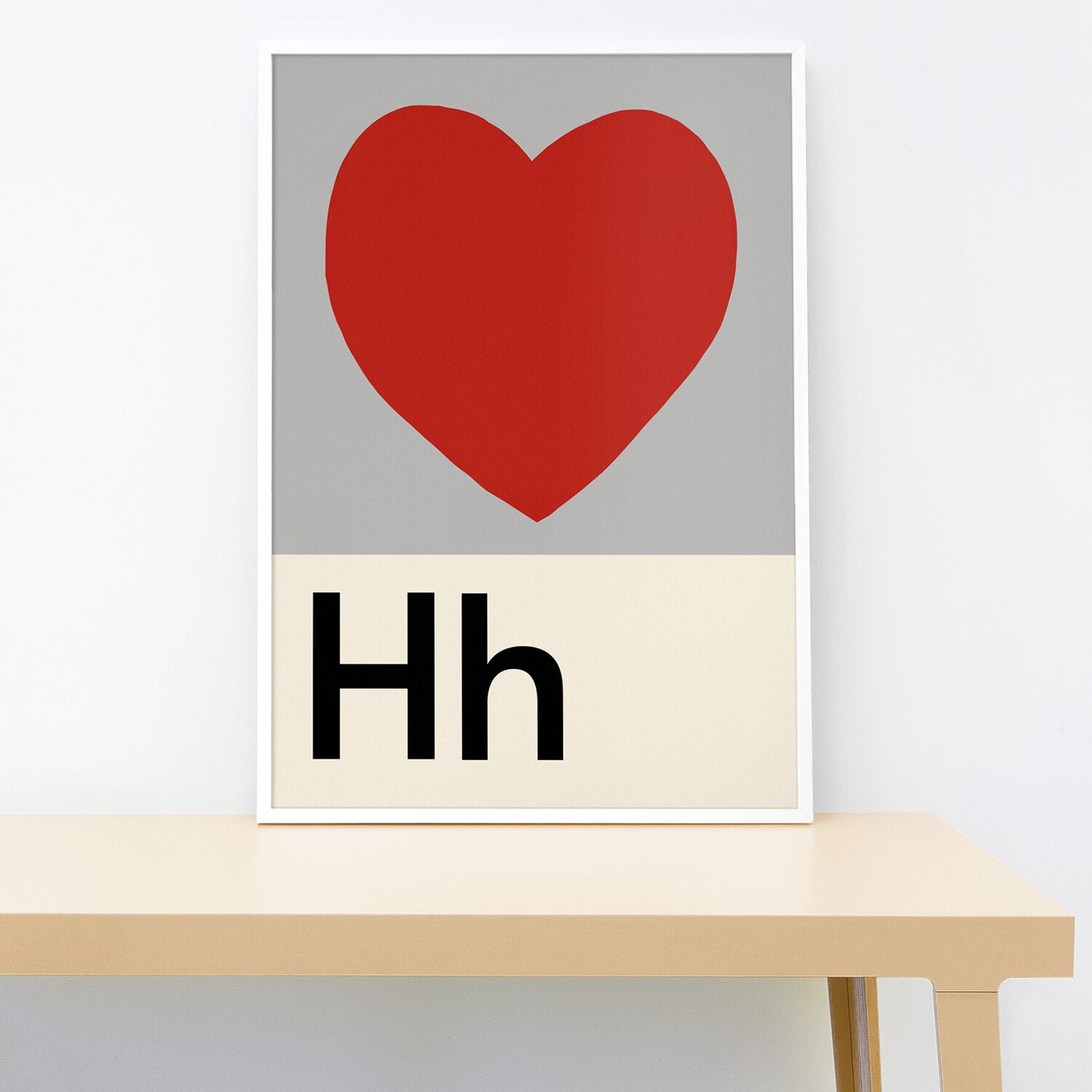 A-Z Wall Print - Small 21x30 cm