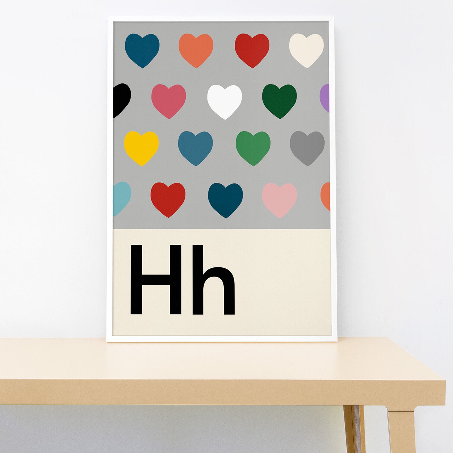 A-Z Wall Print - Small 21x30 cm