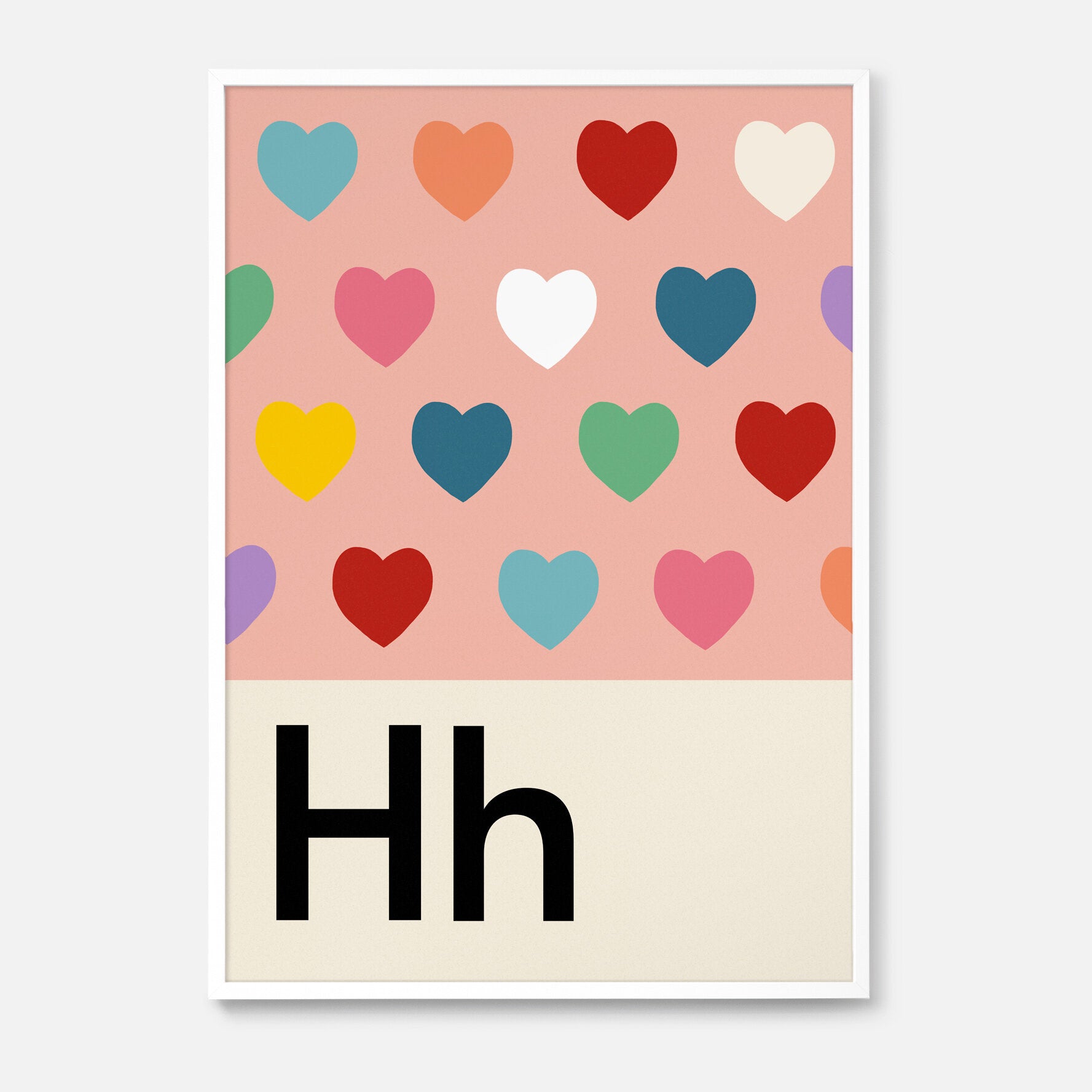 A-Z Wall Print - Small 21x30 cm