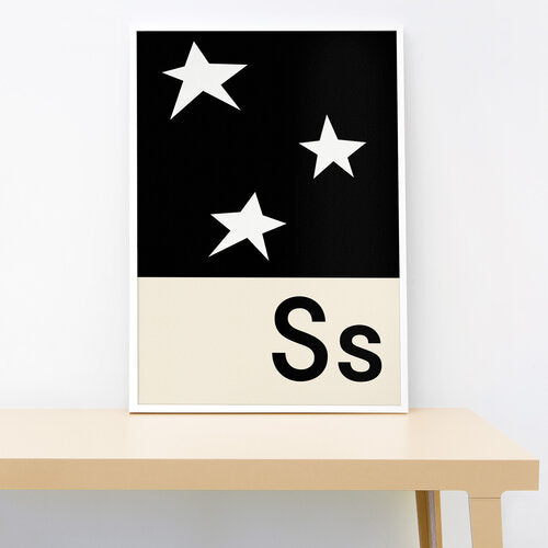 A-Z Wall Print - Small 21x30 cm