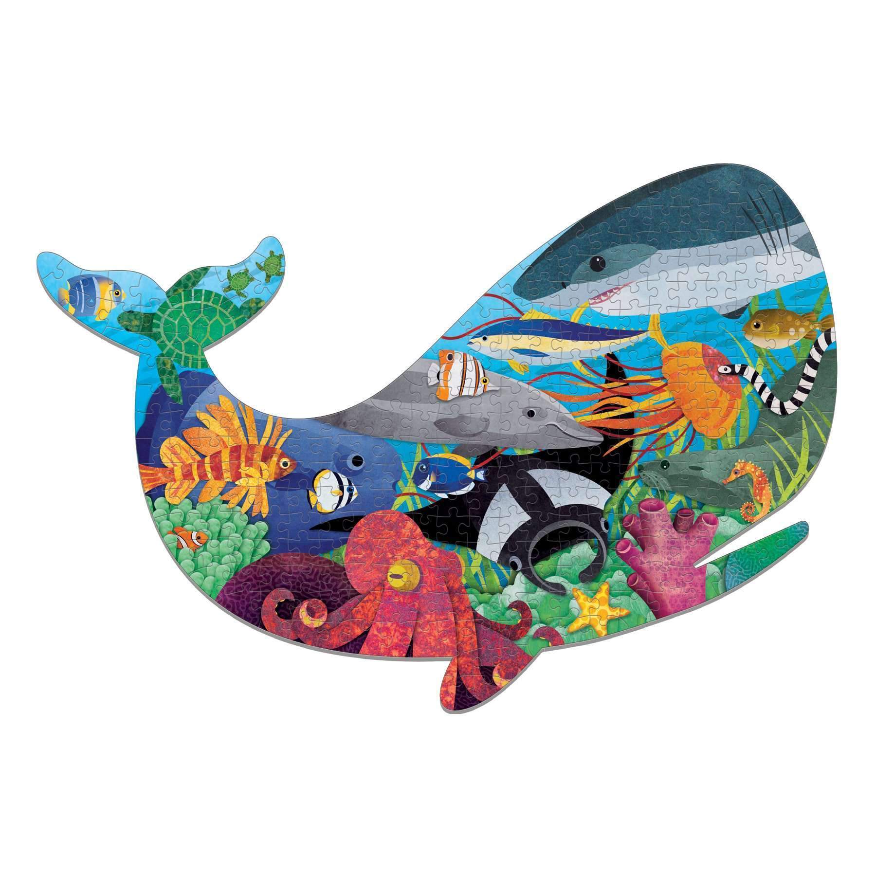 Djeco Puzz'Art 150 Piece Whale Shaped Jigsaw Puzzle