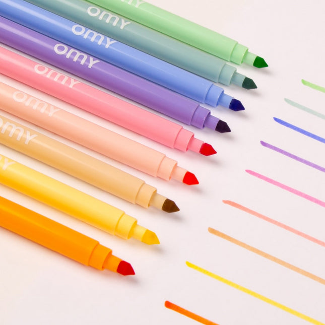 OMY 9 PASTEL MARKERS